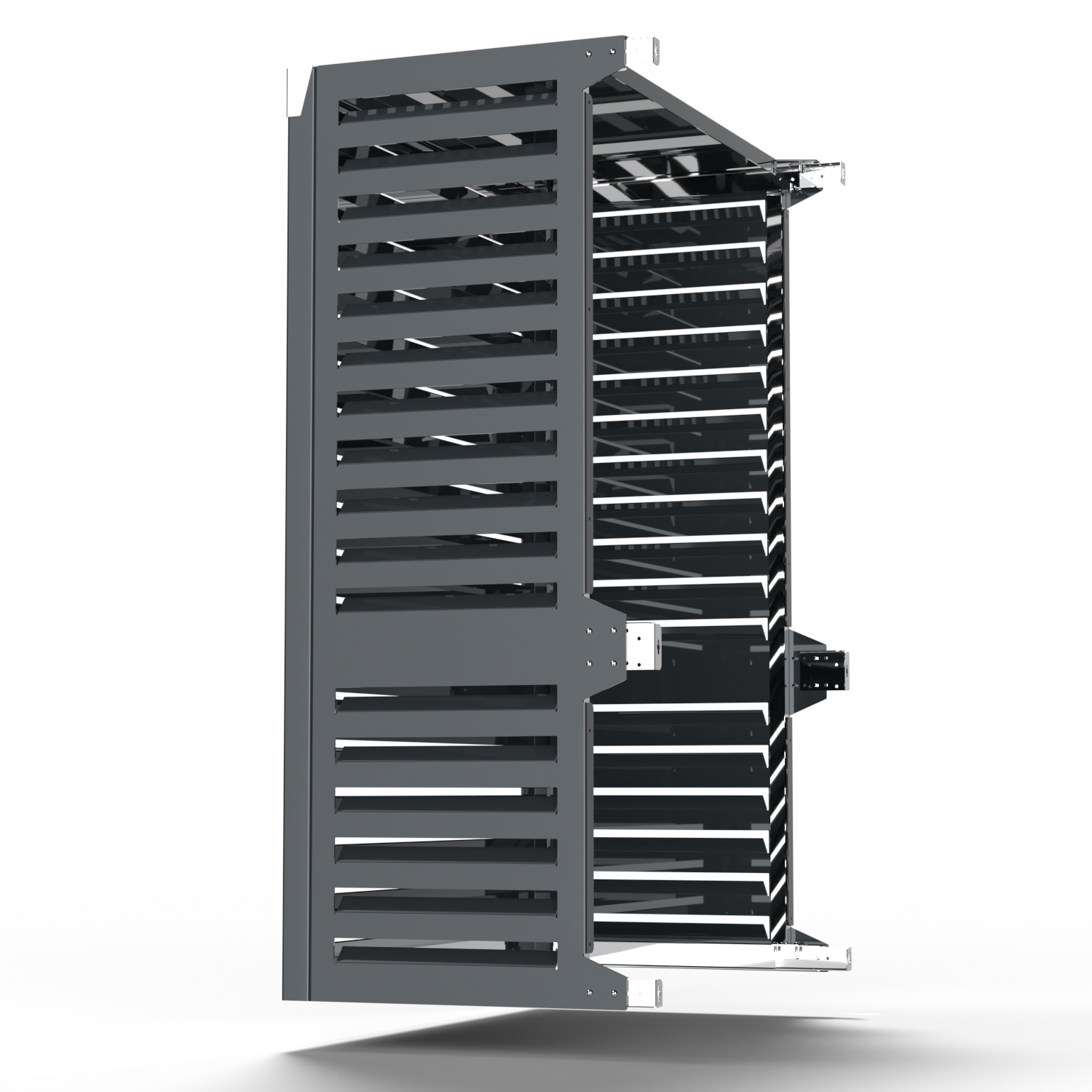 Cache mural VL anthracite – structure solide, profil mince, facilité d’installation sur façade. association idéale avec Fujitsu AOYG36LAT4.
