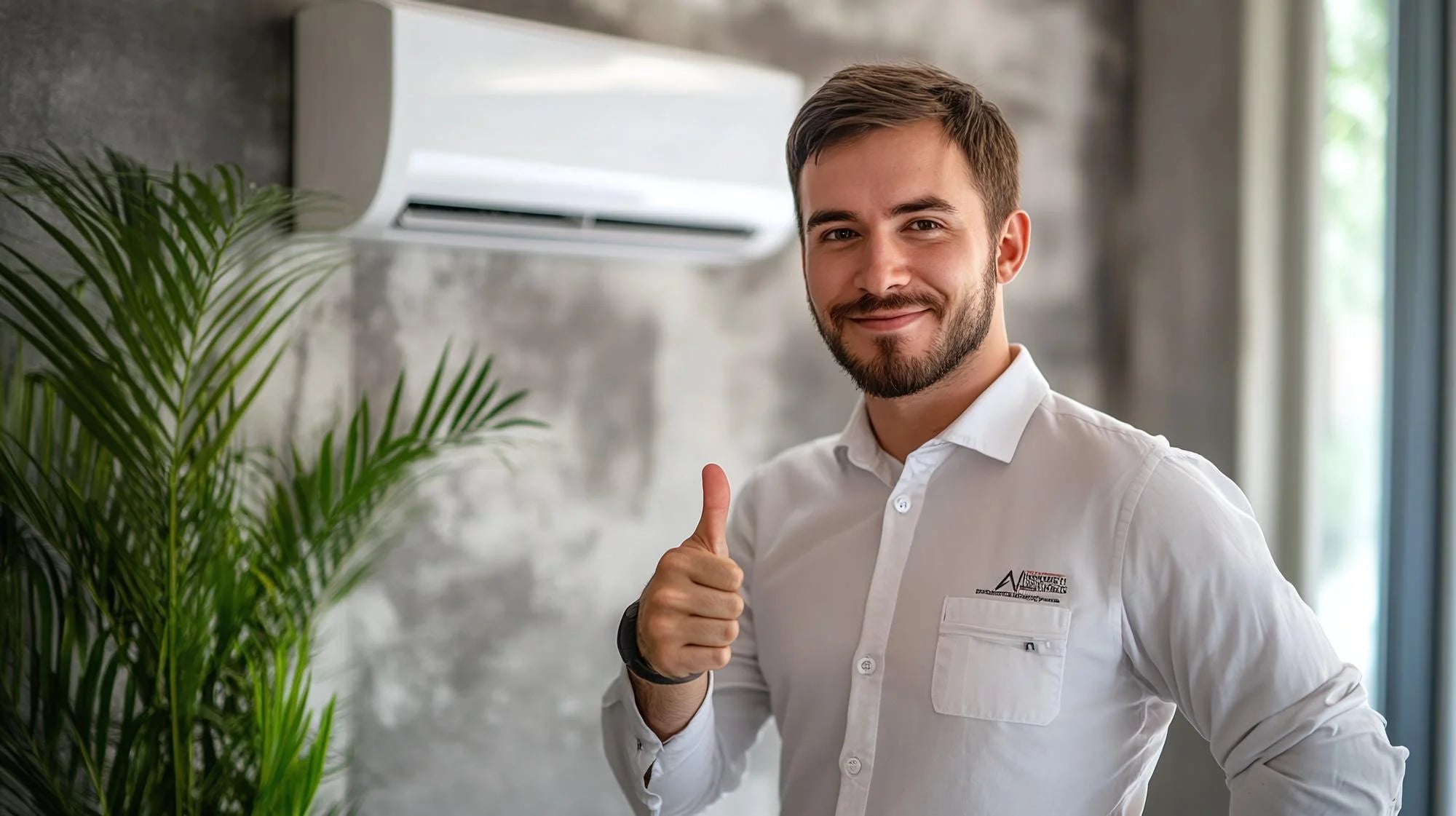 Climatiseur mural Daikin visible dans un cadre professionnel – parfait pour une solution design de dissimulation et d’intégration décorative.