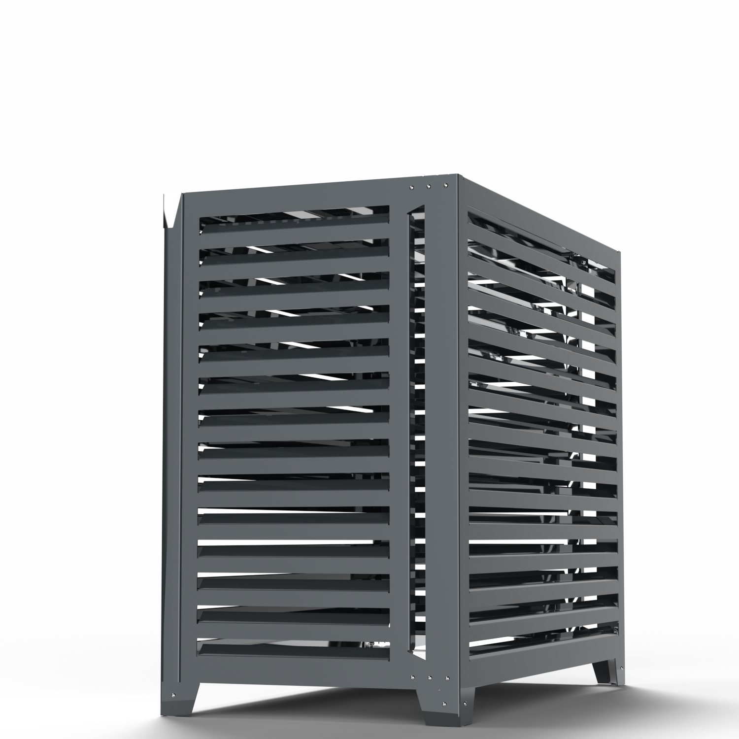 Rück- und Seitenansicht – effiziente Luftzirkulation und strukturierter Zugang zur Wartung. entwickelt für den Betrieb mit PANASONIC CU-3Z52TBE, CU-3Z68TBE, CU-4Z68TBE.
