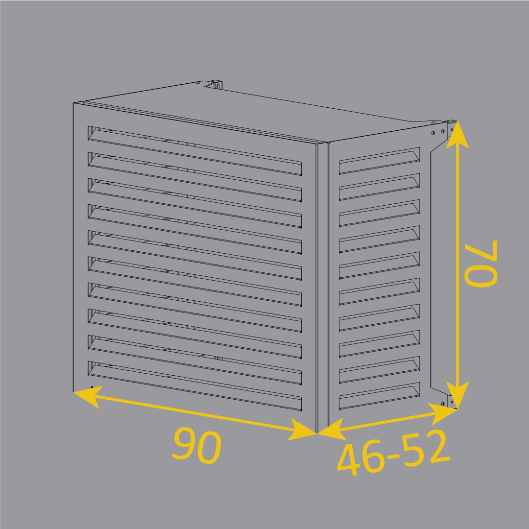 Copricondizionatori per climatizzatori e pompe di calore,  abdeckung per klimaanlagen und warmepumpe, cache climatitation, cover for heat pumps #taglia_s