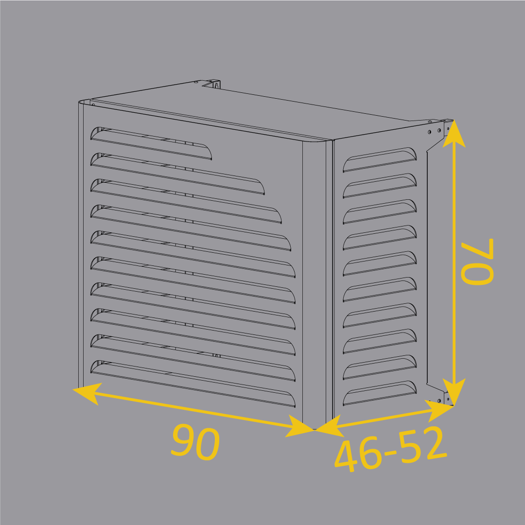 Copricondizionatori per climatizzatori e pompe di calore, abdeckung per klimaanlagen und warmepumpe, cache climatitation, cover for heat pumps #taglia_s