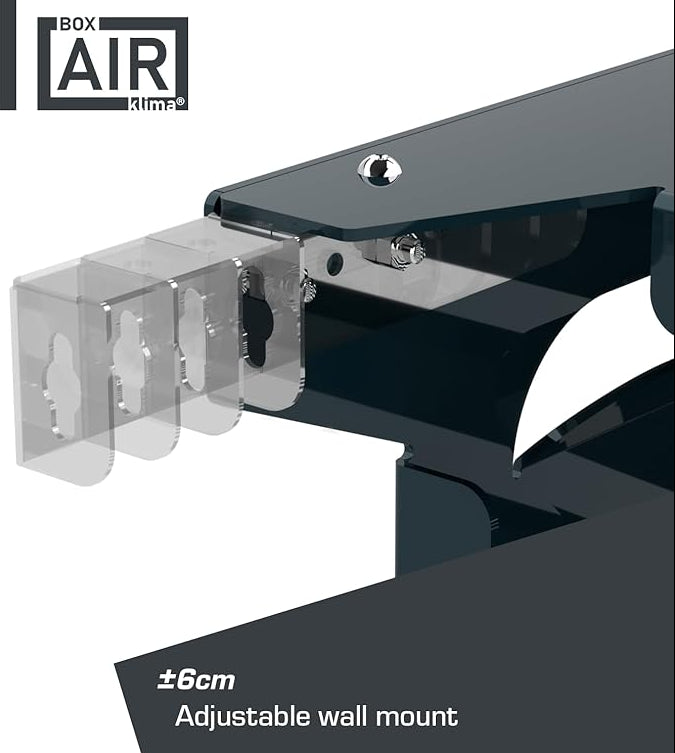Verstellbare Wandhalterung für Klimaanlagen-Abdeckung – einfache und flexible Montage an jeder Außenfassade, ideal für Wärmepumpen und Außengeräte.