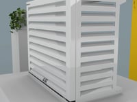 Copricondizionatori per climatizzatori e pompe di calore, abdeckung per klimaanlagen und warmepumpe, cache climatitation, cover for heat pumps #colore_ral 9010