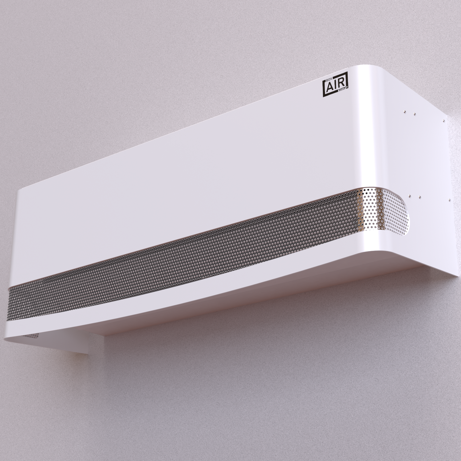 Copertura per split interno di qualità – Talia bianco montato su parete neutra. Compatibile con l’unità interna split aria condizionata Daikin ERGA 06EV.