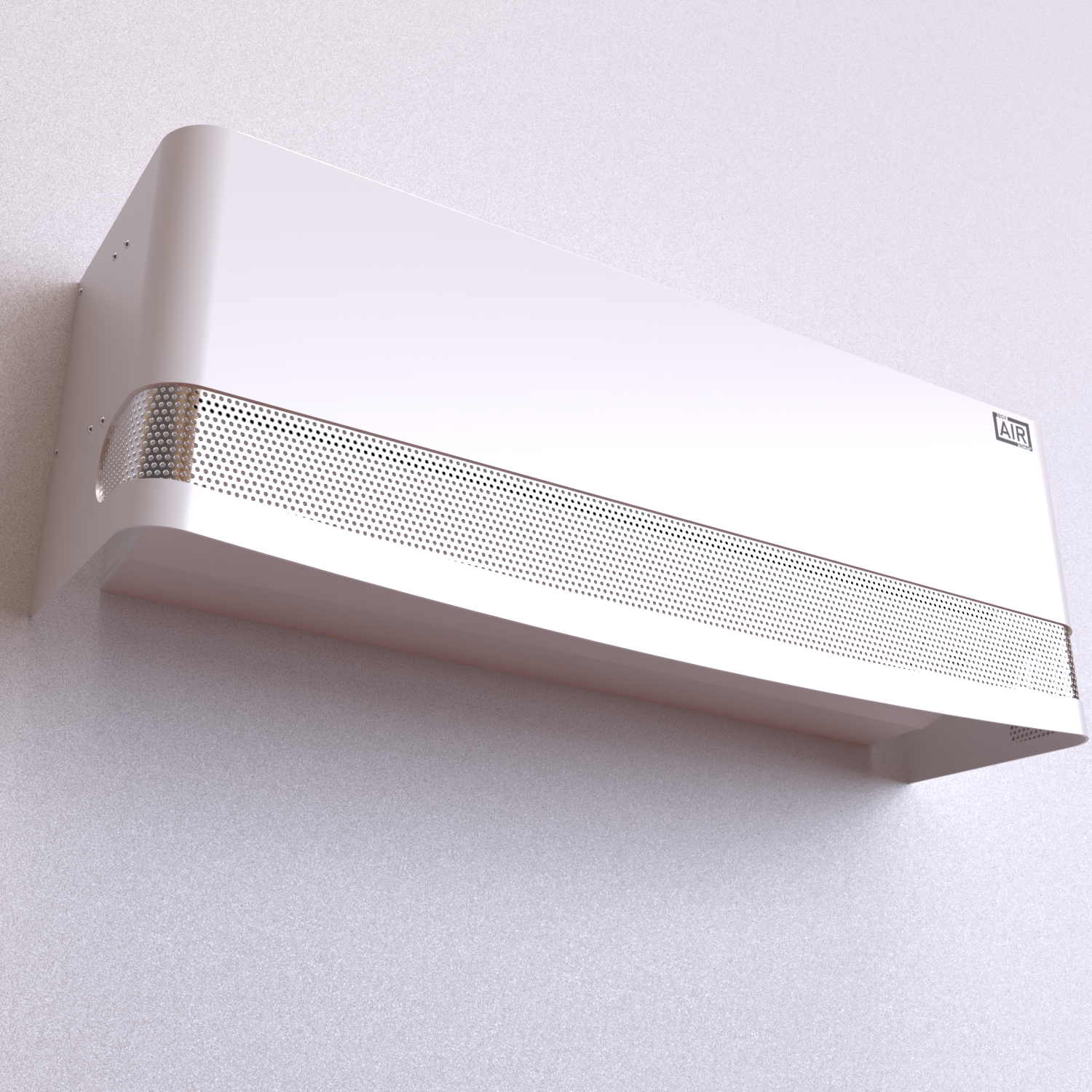 Dettaglio basso-laterale Talia bianco – protezione durevole e design funzionale. Compatibile con l’unità interna split aria condizionata Argo Clima AEI1G110.
